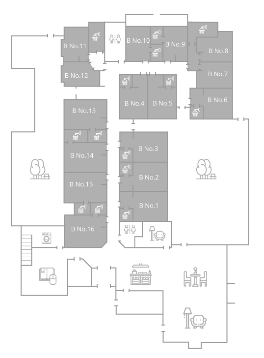 Floor plan of a Rocky Mountain Assisted Living and Memory Care home