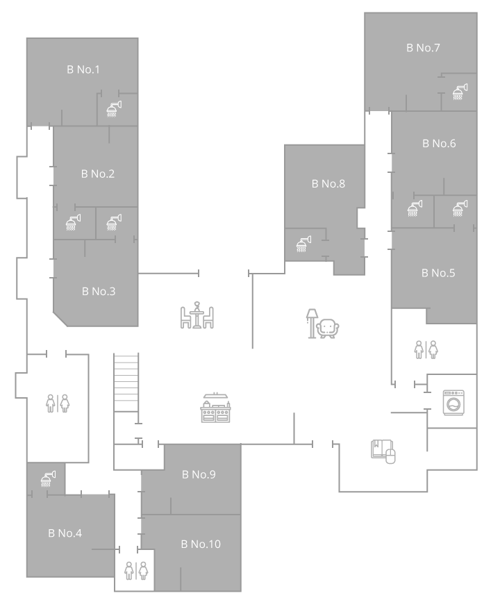 Floor plan of a Rocky Mountain Assisted Living and Memory Care home